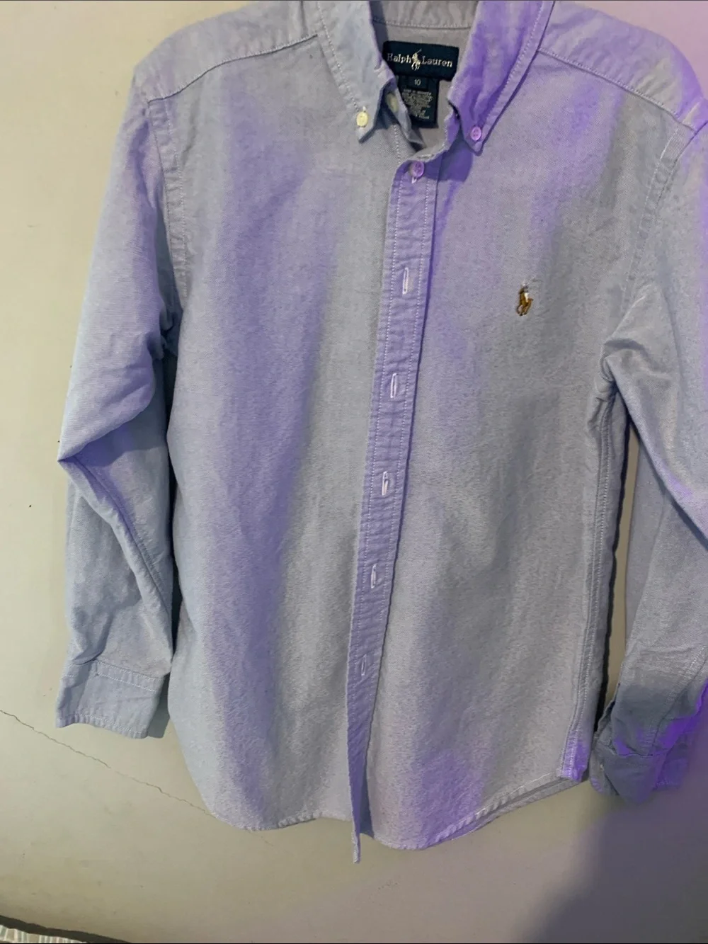 Ralph Lauren Light Blue Button-Down Oxford Shirt